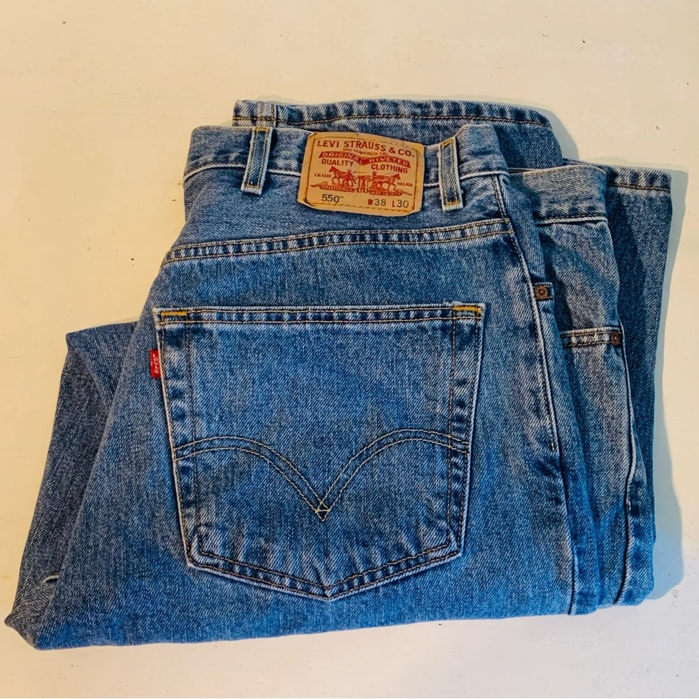 Levi’s 550 relaxed fit 38 30 denim jeans vintage
